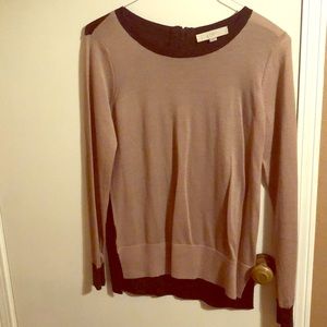 Women’s dark beige/black sweater